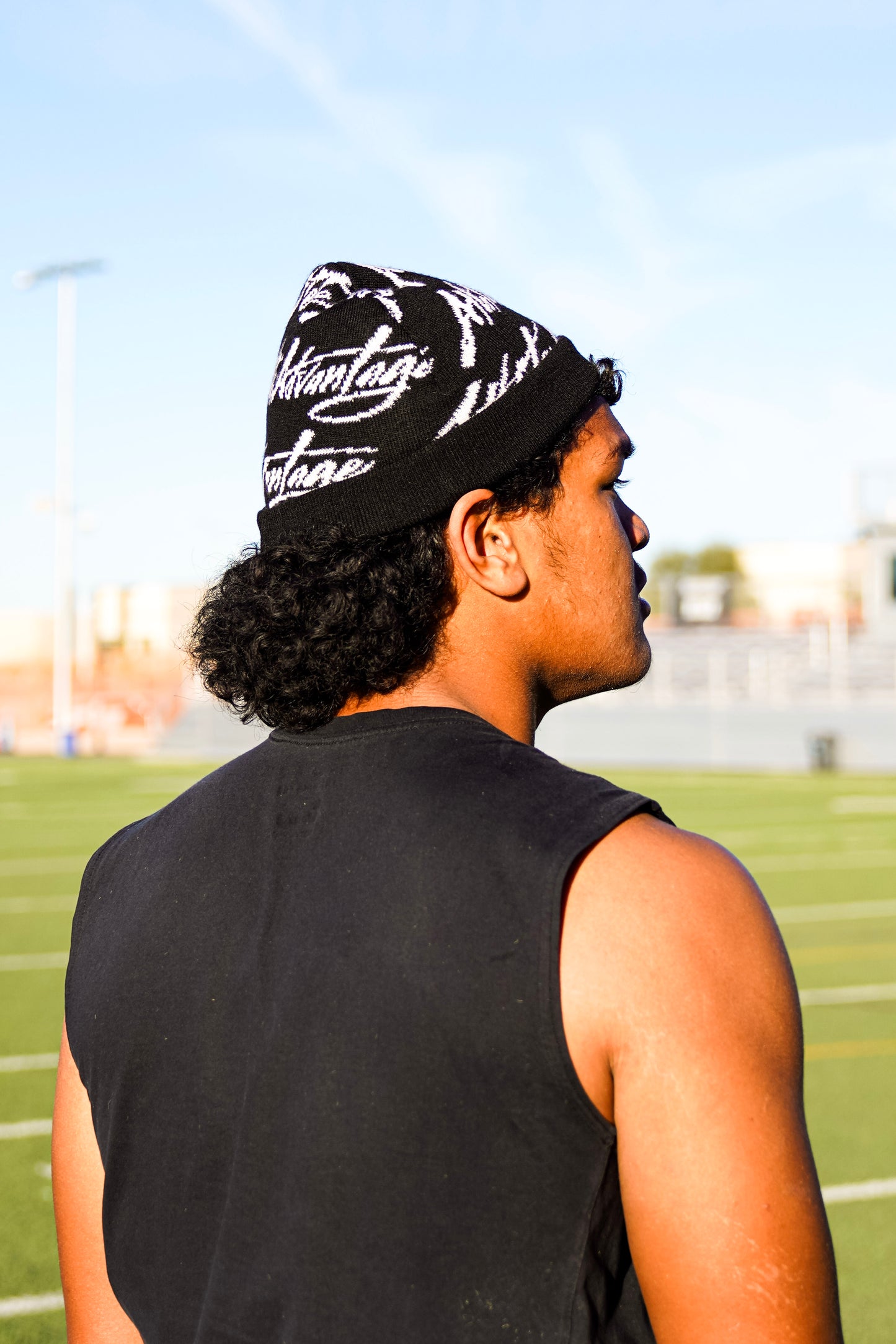 Black Graffiti Beanie