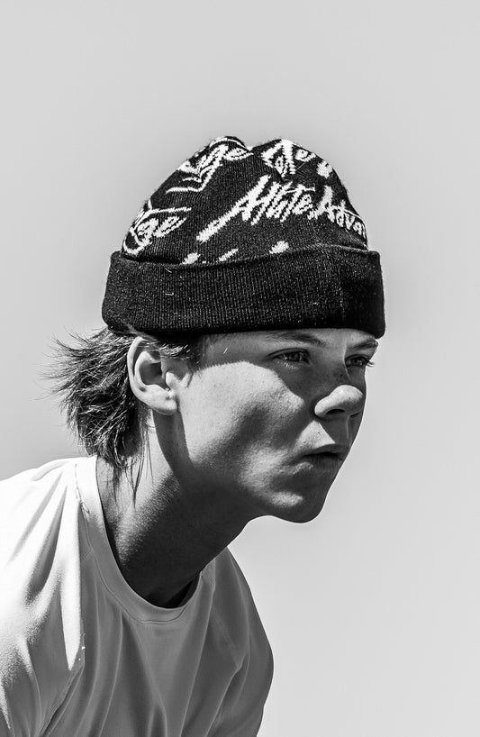 Black Graffiti Beanie